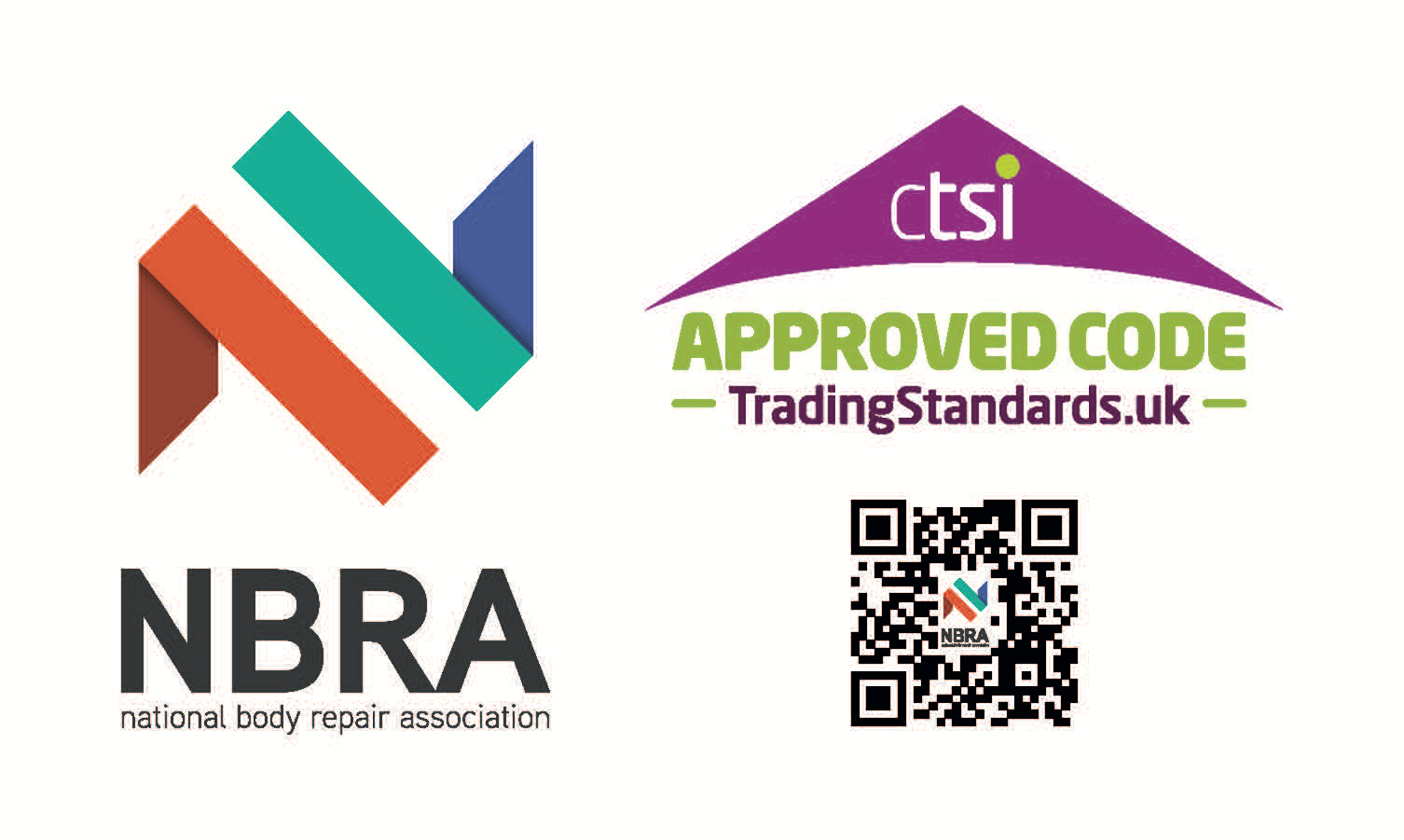 National Body Repair Association and CTSI Approved Code artwork